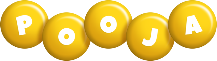 Pooja candy-yellow logo