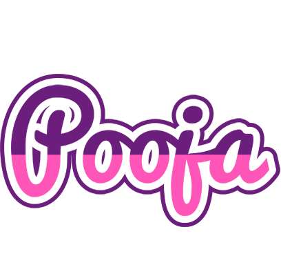 Pooja cheerful logo