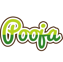 Pooja golfing logo