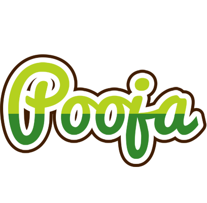 Pooja golfing logo