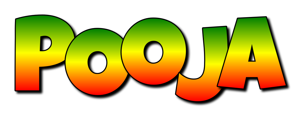 Pooja mango logo