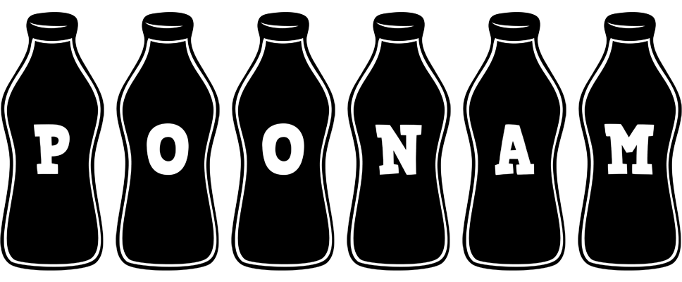 Poonam bottle logo