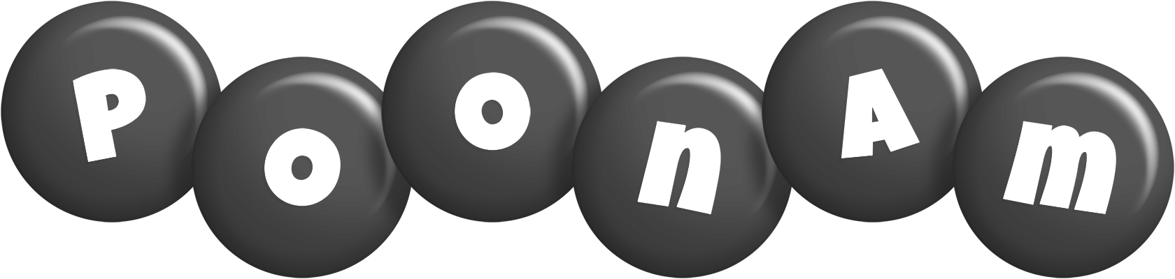 Poonam candy-black logo