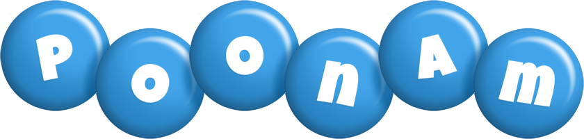 Poonam candy-blue logo
