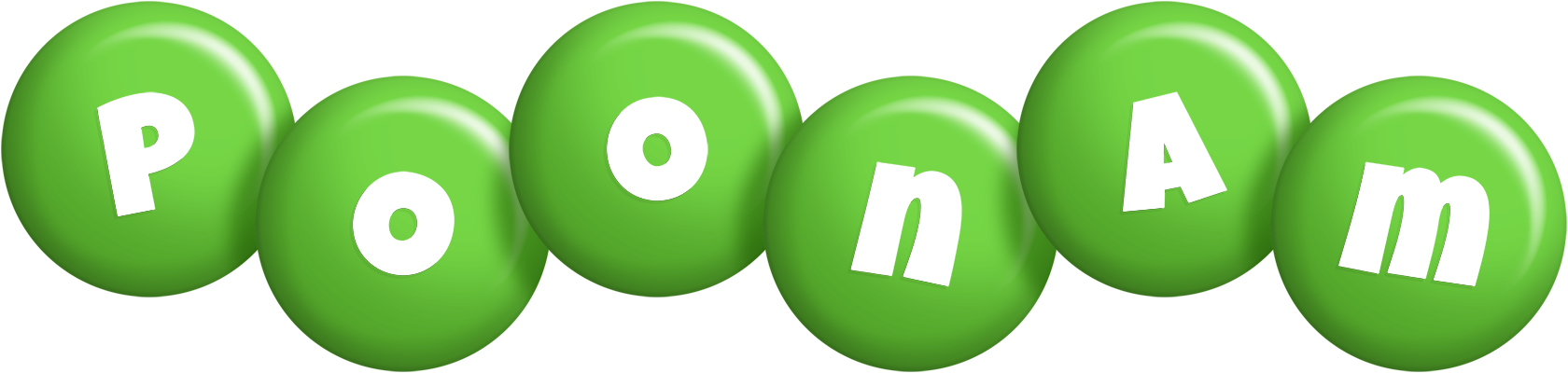 Poonam candy-green logo