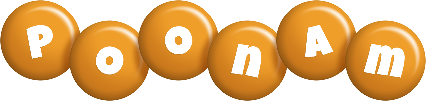 Poonam candy-orange logo