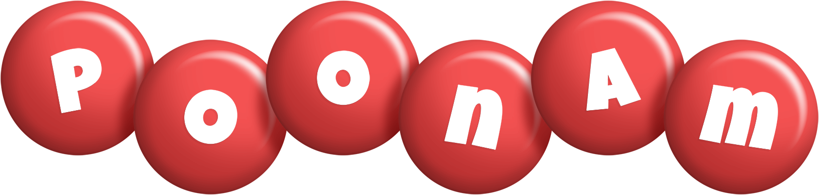 Poonam candy-red logo