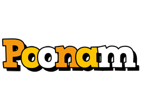 Poonam cartoon logo
