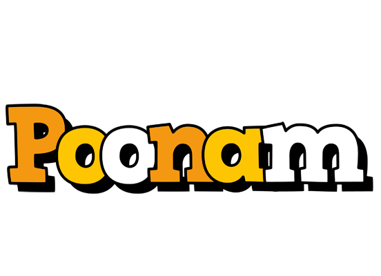 Poonam cartoon logo