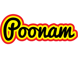 Poonam flaming logo