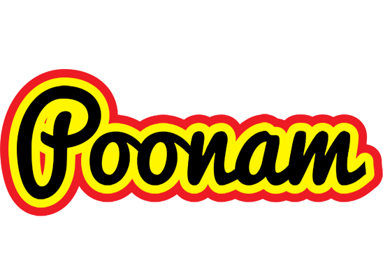 Poonam flaming logo