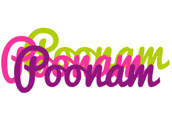 Poonam flowers logo