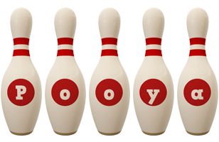 Pooya bowling-pin logo