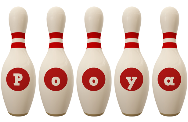 Pooya bowling-pin logo