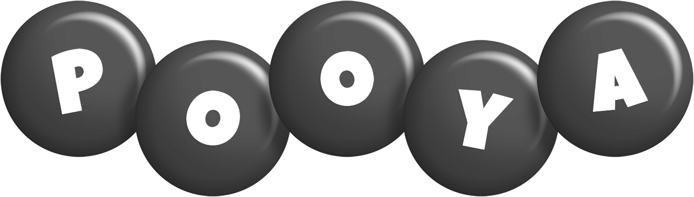 Pooya candy-black logo