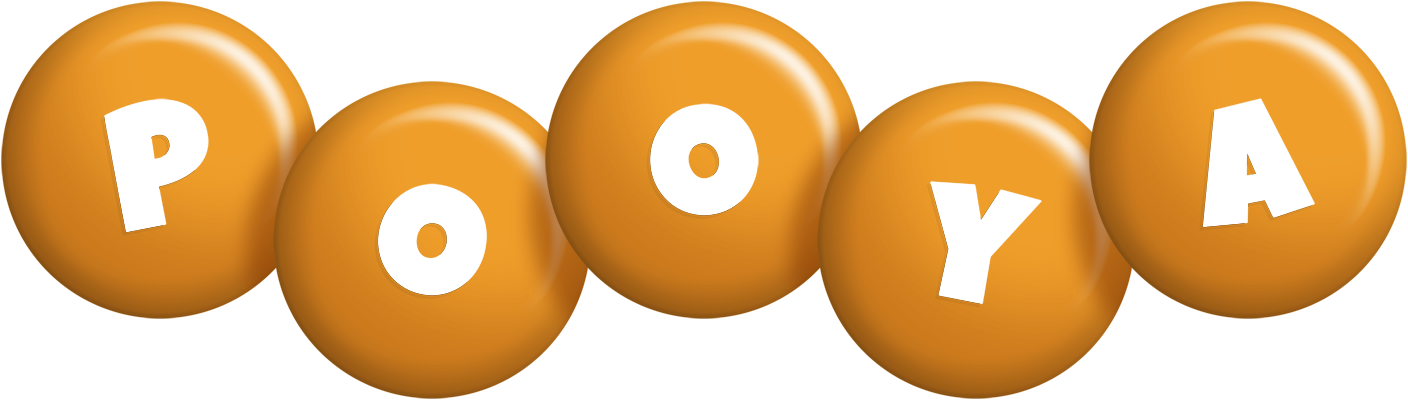 Pooya candy-orange logo