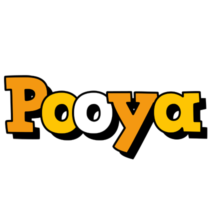 Pooya cartoon logo