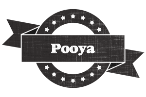 Pooya grunge logo