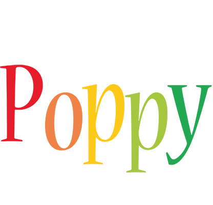 Poppy birthday logo