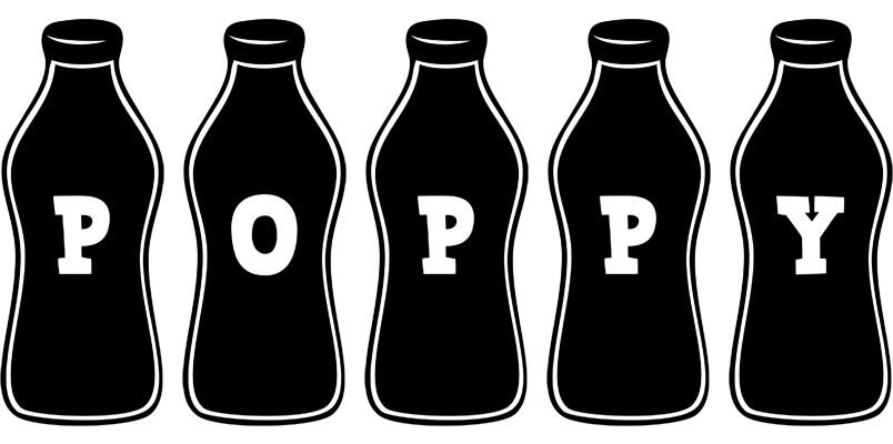 Poppy bottle logo