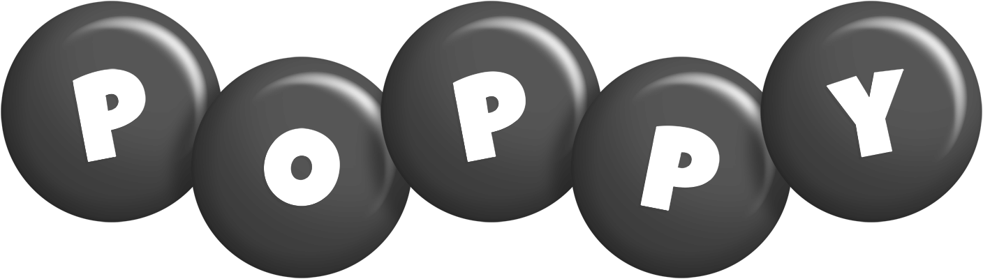 Poppy candy-black logo