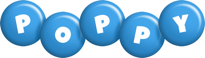 Poppy candy-blue logo