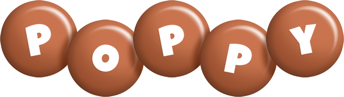 Poppy candy-brown logo