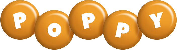 Poppy candy-orange logo