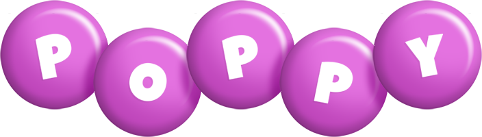 Poppy candy-purple logo