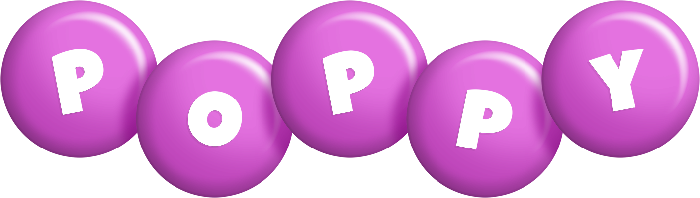 Poppy candy-purple logo