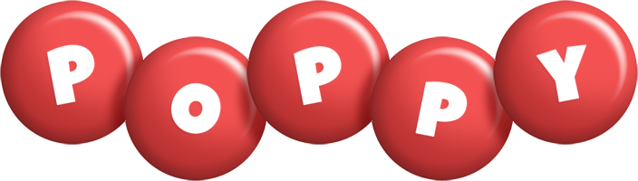 Poppy candy-red logo