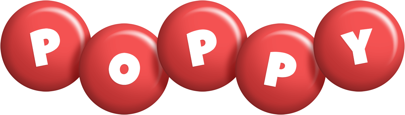 Poppy candy-red logo