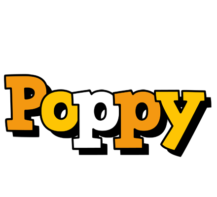Poppy cartoon logo