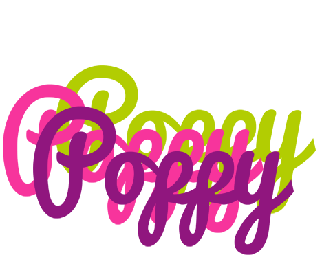 Poppy flowers logo
