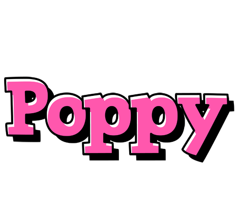 Poppy girlish logo