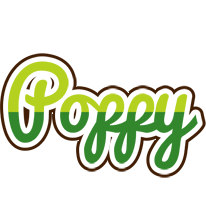 Poppy golfing logo