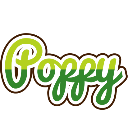 Poppy golfing logo