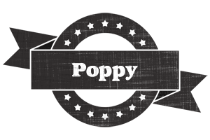 Poppy grunge logo