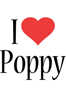 Poppy i-love logo