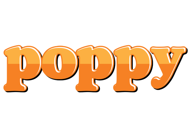Poppy orange logo