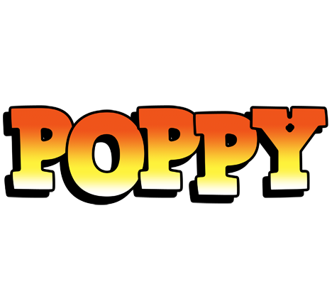Poppy sunset logo