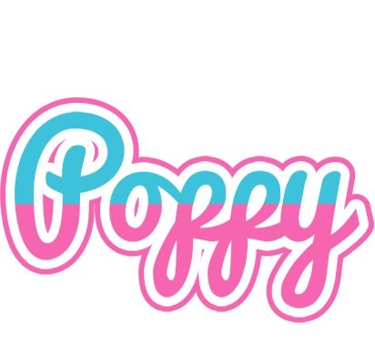 Poppy woman logo