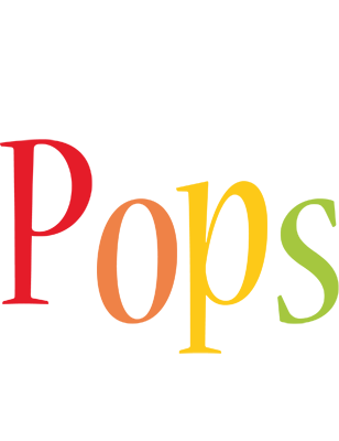 Pops birthday logo