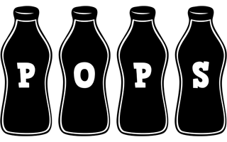 Pops bottle logo