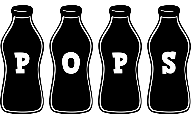Pops bottle logo