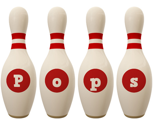 Pops bowling-pin logo