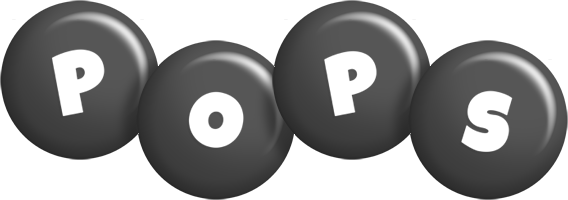 Pops candy-black logo