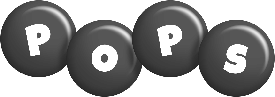 Pops candy-black logo