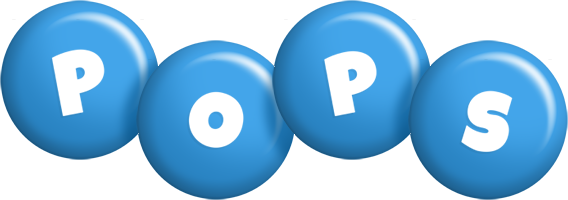 Pops candy-blue logo