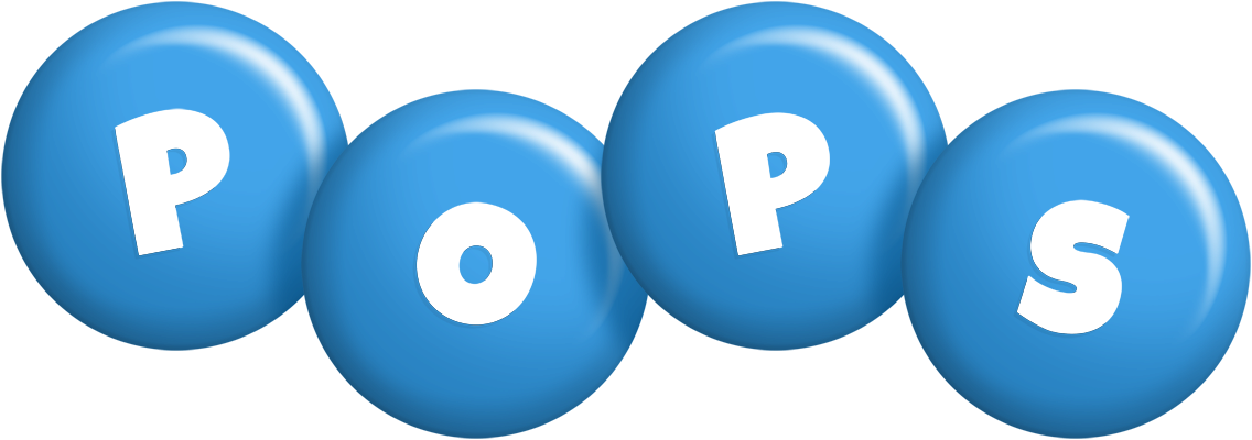 Pops candy-blue logo